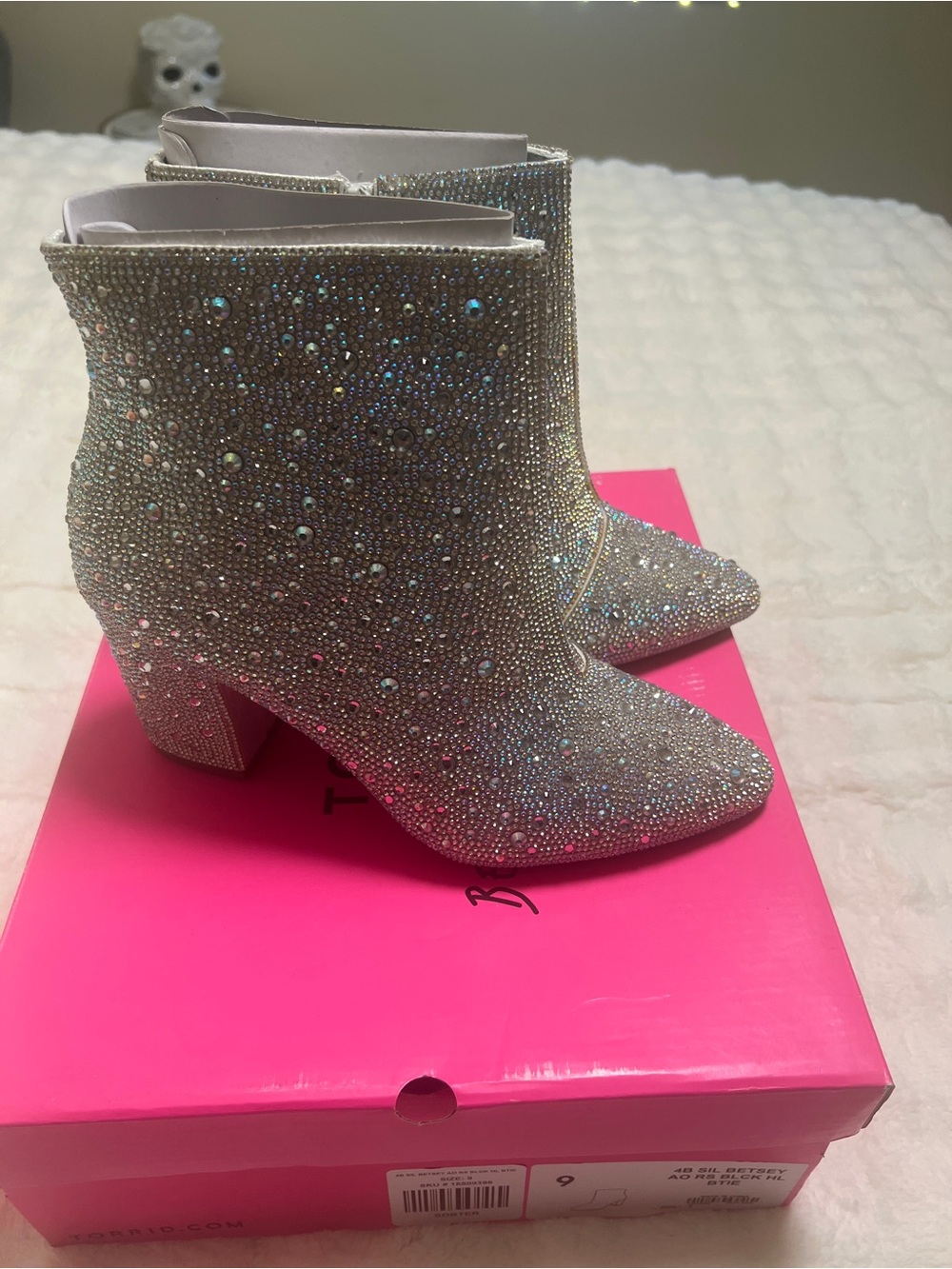 Never worn Betsey Johnson bling boots by Torrid